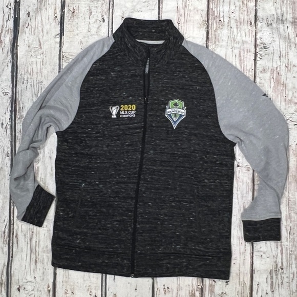 Seattle Sounders 2020 World Cup MLS Soccer Zip Up Coat Jacket Futbol Mens - Picture 3 of 6